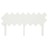 Cabeceira de Cama 159,5x3x80,5 cm Pinho Maciço Branco