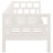 Sofá-cama 80x200 cm Madeira de Pinho Maciça Branco