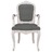 Cadeira de Jantar 62x59,5x100,5 cm Tecido Cinzento-escuro