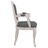Cadeira de Jantar 62x59,5x100,5 cm Tecido Cinzento-escuro