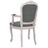 Cadeiras de Jantar 2pcs 62x59,5x100,5 cm Tecido Cinzento-escuro