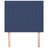 Cabeceira de Cama 2 pcs Tecido 90x5x78/88 cm Azul
