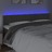 Cabeceira de Cama C/luzes LED Veludo 160x5x78/88cm Cinza-escuro