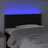 Cabeceira de Cama C/ Luzes LED Tecido 90x5x78/88 cm Preto