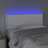 Cabeceira de Cama C/ LED Couro Artificial 80x5x78/88 cm Branco