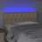 Cabeceira de Cama C/ Luzes LED Tecido 90x7x78/88 cm Cor Creme