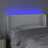Cabeceira de Cama C/ LED Couro Artificial 83x16x78/88 cm Branco
