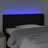 Cabeceira de Cama C/ Luzes LED Tecido 83x16x78/88 cm Preto