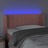 Cabeceira de Cama C/ Luzes LED Veludo 93x16x78/88 cm Rosa