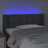 Cabeceira Cama C/ Luzes LED Tecido 83x16x78/88cm Cinza-escuro
