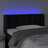 Cabeceira de Cama C/ Luzes LED Veludo 83x16x78/88 cm Preto