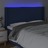 Cabeceira de Cama C/ Luzes LED Tecido 163x16x118/128 cm Azul