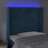 Cabeceira Cama C/ Luzes LED Veludo 103x16x118/128cm Azul-escuro