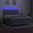 Cama Box Spring C/ Colchão e LED 180x200 cm Tecido Cinza-claro