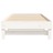 Sofá-cama de Puxar 2x(100x200) cm Madeira Pinho Maciça Branco