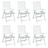 Almofadões P/ Cadeira 6pcs 40x40x3cm Tecido Padrão Folhas