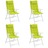 Almofadões P/ Cadeira Encosto Alto 4 pcs Oxford Verde Brilhante