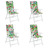 Almofadões P/ Cadeira Encosto Alto 4 pcs Tecido Oxford Multicor