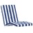 Almofadões P/ Cadeira Terraço 2 pcs Tecido Oxford Azul/branco