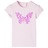 T-shirt de Manga Curta para Criança Rosa-suave 116