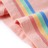T-shirt para Criança C/ Riscas de Arco-íris Cor Pêssego 140