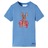 T-shirt Infantil com Mangas Curtas Azul-médio 140