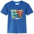 T-shirt para Criança C/ Estampa de Dinossauro Azul-escuro Mesclado 104