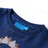 T-shirt Manga Comprida P/ Criança Estampa Dinossauro Azul-marinho 140