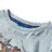 T-shirt Manga Comprida P/ Criança C/ Estampa de Lobo Azul-claro 104