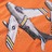 T-shirt Manga Comprida P/ Criança Estampa de Avião Laranja-escuro 116