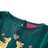 T-shirt Manga Comprida P/ Criança Estampa de Veados Verde-escuro 92