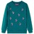 Sweatshirt para Criança com Estampa de Brilhantes Verde-escuro 104