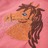Sweatshirt para Criança C/ Capuz e Design de Cavalo Rosa-velho 128