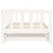 Sofá-cama com Gavetão 90x200 cm Madeira de Pinho Maciça Branco
