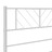 Estrutura de Cama com Cabeceira e Pés 120x200 cm Metal Branco
