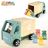 Camião de Lixo Woomax 8 Peças Brinquedo 24 X 15 X 13,5 cm (4 Unidades)