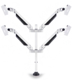 Suportes Monitor de Mesa 15 - 32" M Vesa Gas Lift Quad Branco Multibrackets 4 Ecrãs