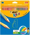 Lápis de Cor 24 Cores 17cm Bic Kids Tropicolors 2