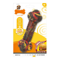 Teether de Cão Nylabone Strong Chew Bacon Queijo Hambúrguer Borracha Tamanho M