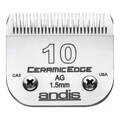 Lâminas de Barbear Andis 10 Cerâmica Cão Aço Aço com Carbono (1,5 mm)