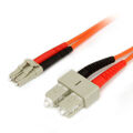 Cabo de Fibra ótica Startech FIBLCSC2 2 M Laranja