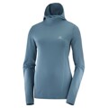 Camisola de Manga Comprida de Mulher Salomon Comet Seamless Azul Claro XS