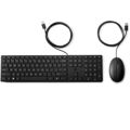 Teclado e Rato HP 9SR36AA#ABE Qwerty Espanhol Preto