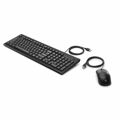 Teclado e Rato HP 6HD76AA Qwerty Espanhol Preto