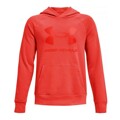 Polar com Capuz Criança Under Armour Rival Big Logo Vermelho 10-12 Anos