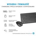 Teclado e Rato HP 3L1F0AA Azerty Francês Branco Preto