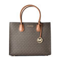 Bolsa Mulher Michael Kors Mercer Castanho 32 X 26 X 13 cm