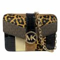 Bolsa Mulher Michael Kors 35F2GNML2Y-BLACK-MULTI Castanho 23 X 17 X 5 cm