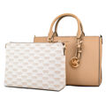 Bolsa Mulher Michael Kors Charlote Castanho 29 X 20 X 12 cm