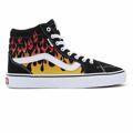 Ténis Casual Homem Vans Filmore Hi Chama Preto 42